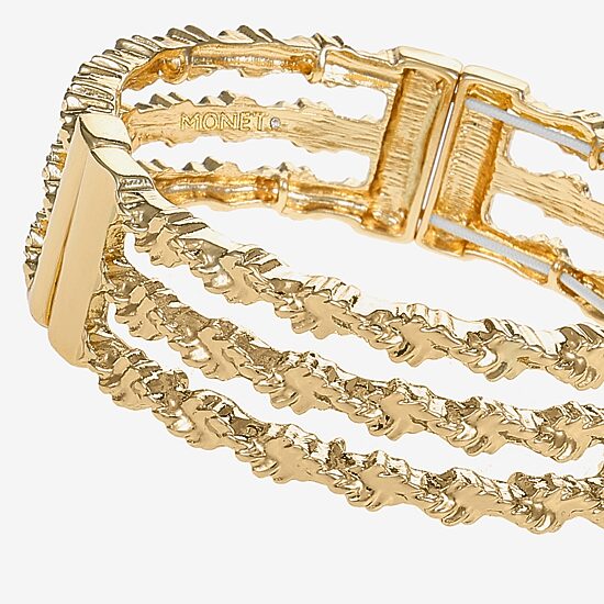 Monet Jewelry Twisted Womens Stretch Bracelet