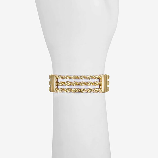 Monet Jewelry Twisted Womens Stretch Bracelet