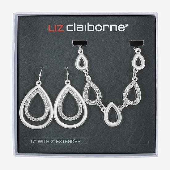 Liz Claiborne Womens Glass 2-pc. Jewelry Set