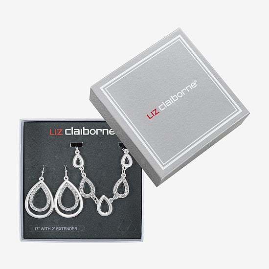 Liz Claiborne Womens Glass 2-pc. Jewelry Set