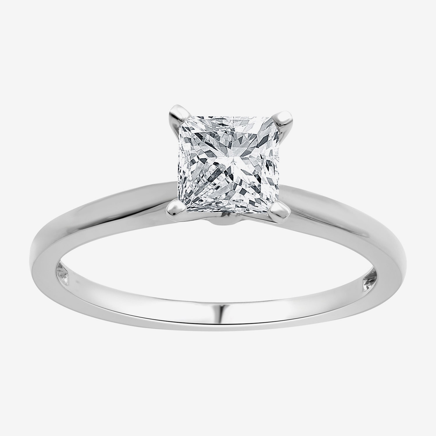 (G / Si1-Si2) Womens 3/4 CT. Lab Grown White Diamond 10K Gold Solitaire Engagement Ring