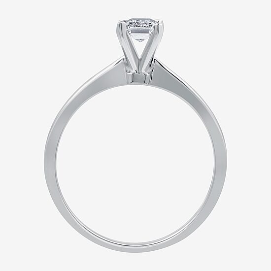 (G / Si1-Si2) Womens 3/4 CT. Lab Grown White Diamond 10K Gold Solitaire Engagement Ring