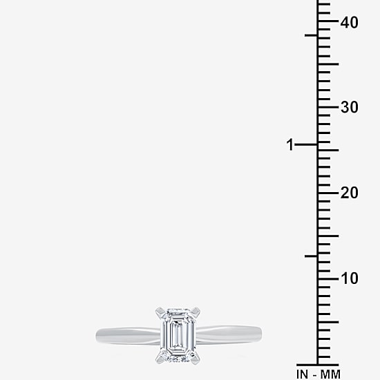 (G / Si1-Si2) Womens 3/4 CT. Lab Grown White Diamond 10K Gold Solitaire Engagement Ring