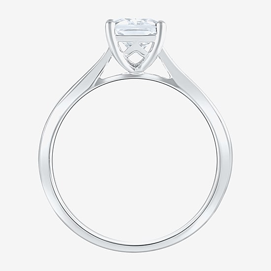 (G / VS2) Womens 2 CT. Lab-Grown White Diamond 14K Gold Radiant-cut Solitaire Engagement Ring