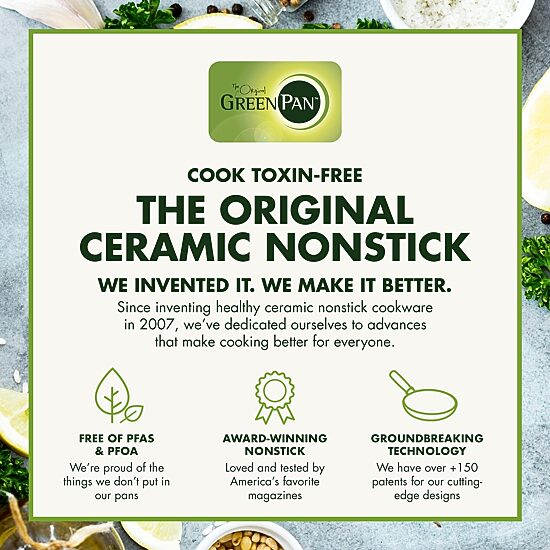 GreenPan Lima Healthy Hard Anodized Ceramic Non-Stick 12-pc. Cookware Set