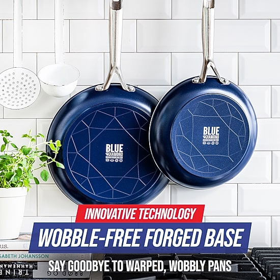 Blue Diamond Infused Ceramic Non-Stick 10-pc. Cookware Set
