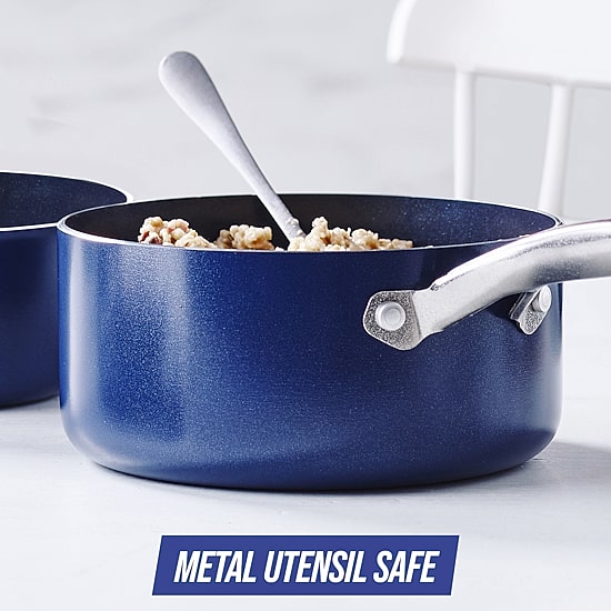 Blue Diamond Infused Ceramic Non-Stick 20-pc. Cookware and Bakeware Set
