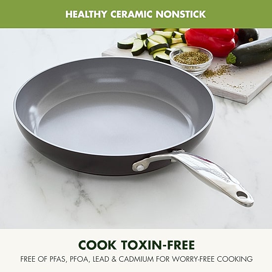 GreenPan Valencia Pro 12 Inch Hard Anodized Ceramic Frying Pan