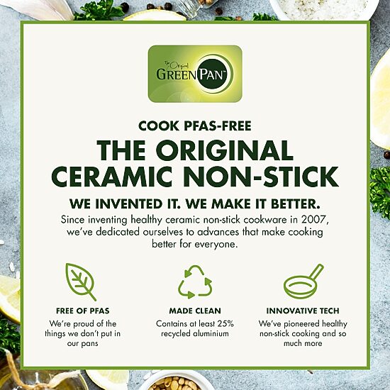 GreenPan Venice Pro Noir Healthy Tri-Ply Stainless Steel Ceramic Non-Stick 13-pc. Cookware Set
