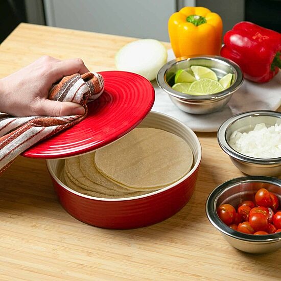 RSVP International Stoneware Tortilla Warmer - 8.5"