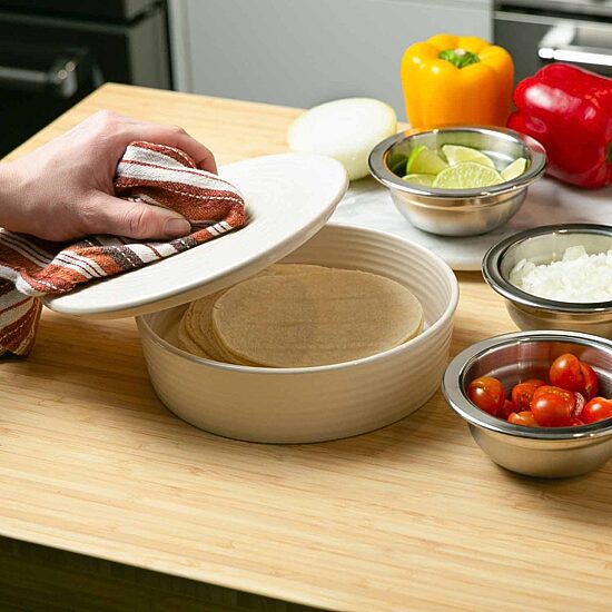 RSVP International Stoneware Tortilla Warmer - 8.5"