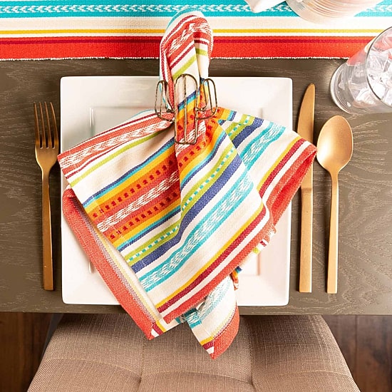 Design Imports Baja Stripe 6-pc. Napkins