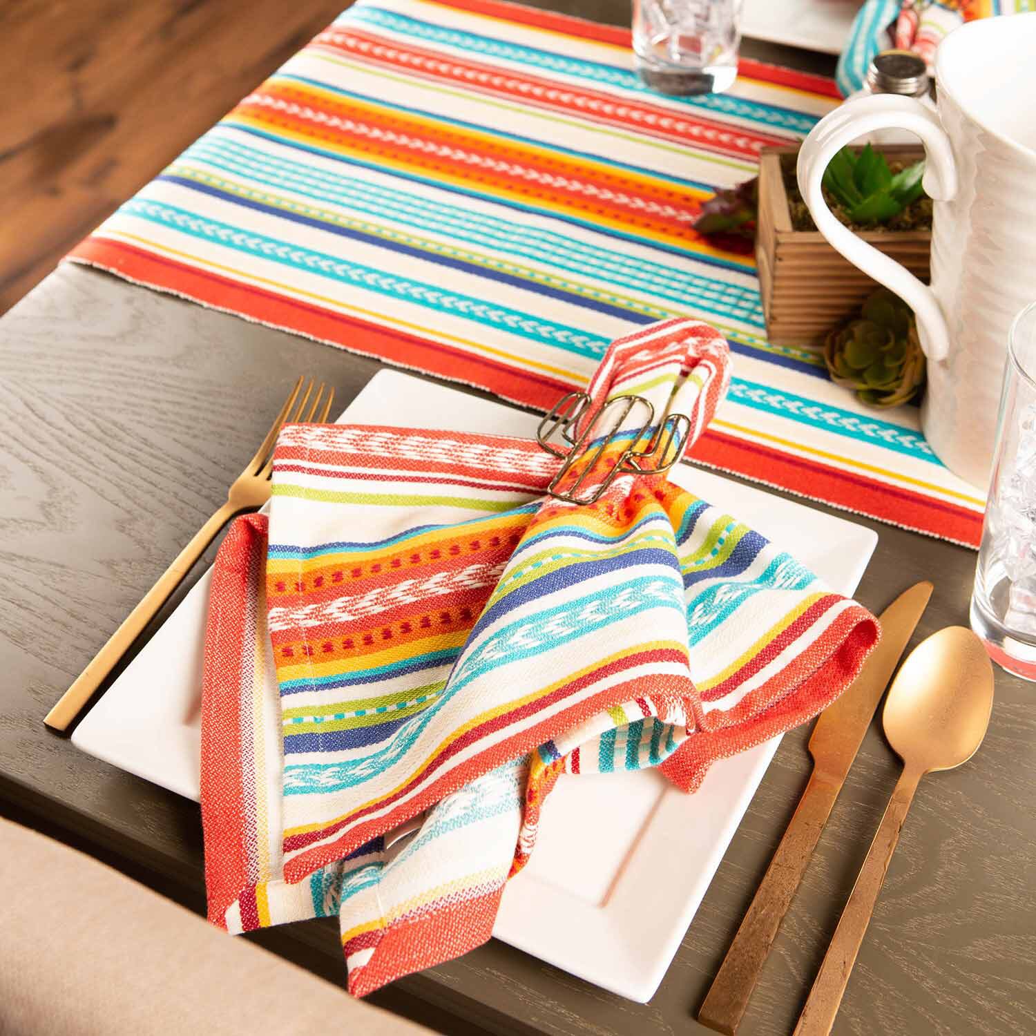 Design Imports Baja Stripe 6-pc. Napkins