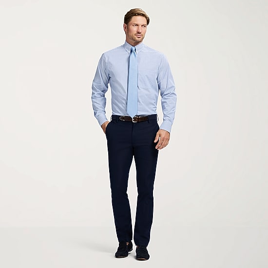 IZOD All Over Stretch Mens Classic Fit Easy Care Wrinkle Free Long Sleeve Dress Shirt