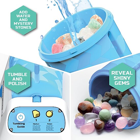 Discovery Mindblown Rock Tumbler Motorized Stone Polishing Kit