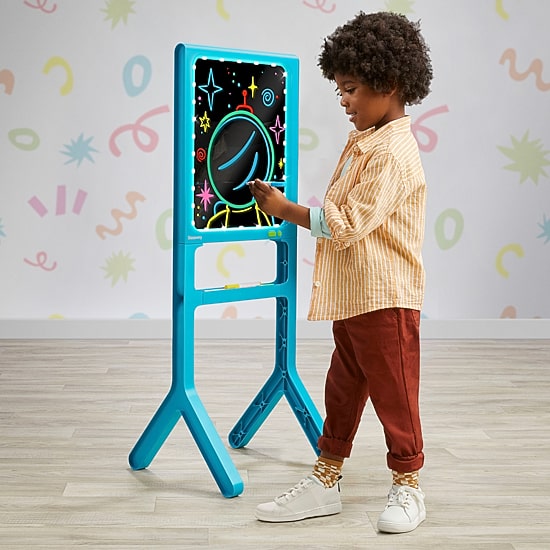 Discovery Kids Glow Easel Dual-Sided Art Station