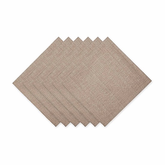 Design Imports Mushroom Variegated 6-pc. Napkins
