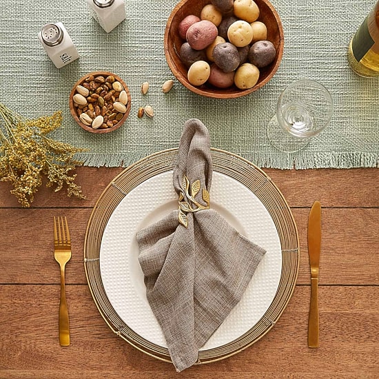 Design Imports Mushroom Variegated 6-pc. Napkins