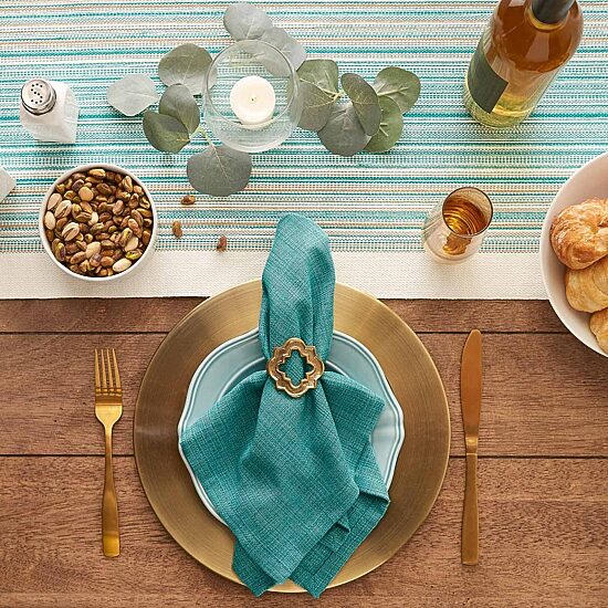 Design Imports Teal Variegated 6-pc. Napkins