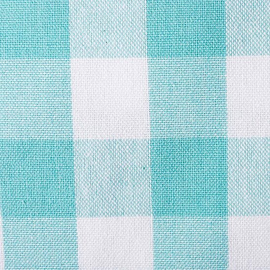 Design Imports Aqua/White Checkers 6-pc. Napkins