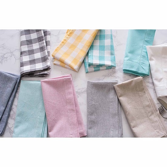 Design Imports Rose Solid Chambray 6-pc. Napkins