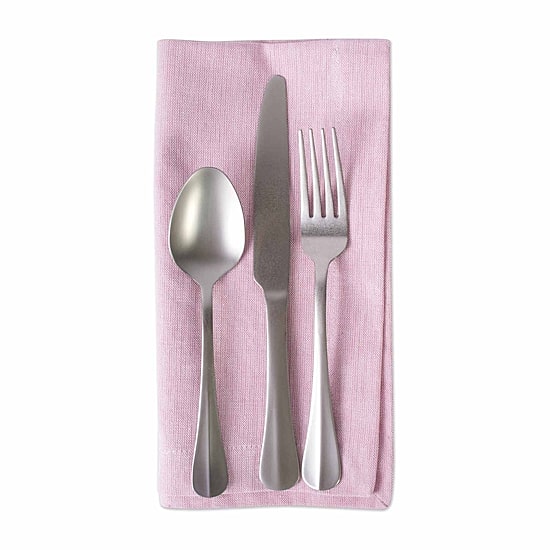 Design Imports Rose Solid Chambray 6-pc. Napkins