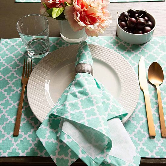 Design Imports Aqua Lattice 6-pc. Placemat