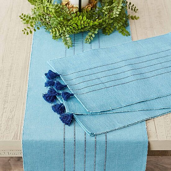 Design Imports Thera Stripe Blue 6-pc. Placemat