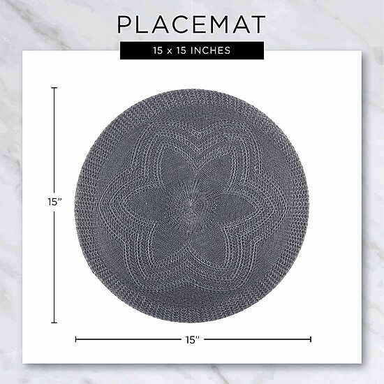 Design Imports Natural Dahlia Woven Polyester 6-pc. Placemat