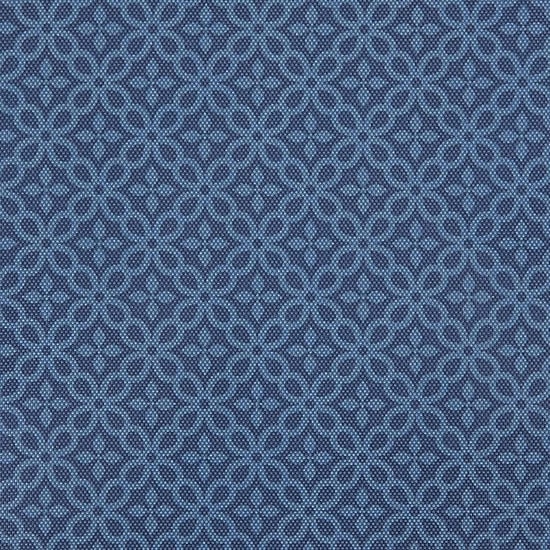 Design Imports French Blue Tonal Lattice Print Outdoor 6-pc. Placemat
