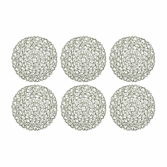 Design Imports Artichoke Woven Paper 6-pc. Placemat