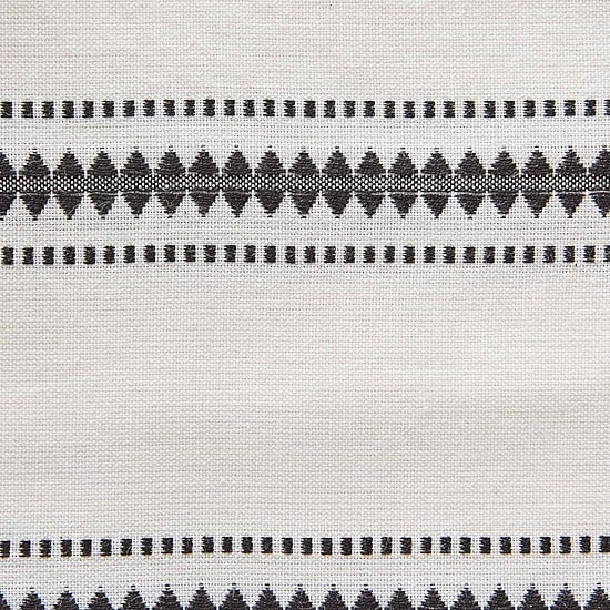 Design Imports Black Zig Dobby Stripe Table Runner