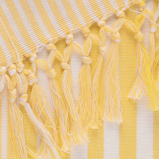 Design Imports Deep Yellow Stripes Table Runner