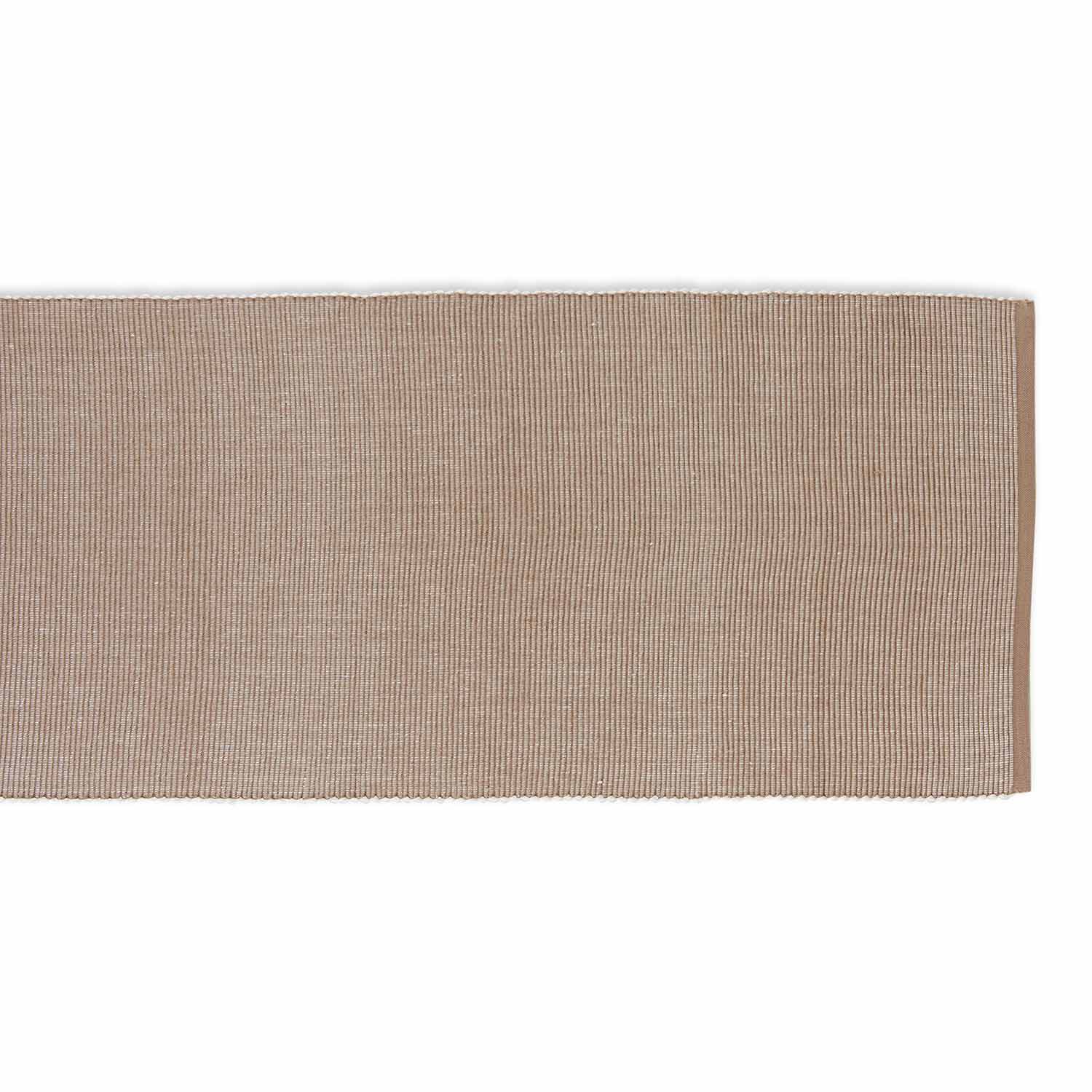 Design Imports Stonewash Blue/White 2-Tone Ribbed Table Runner