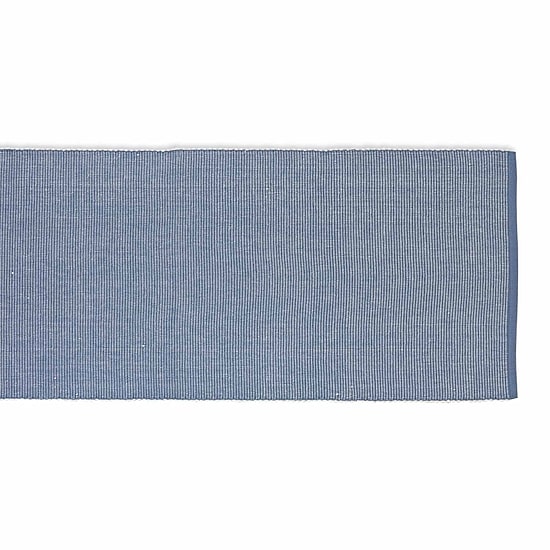 Design Imports Stonewash Blue/White 2-Tone Ribbed Table Runner