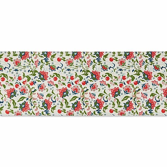 Design Imports Garden Floral Print Outdoor Table Runner