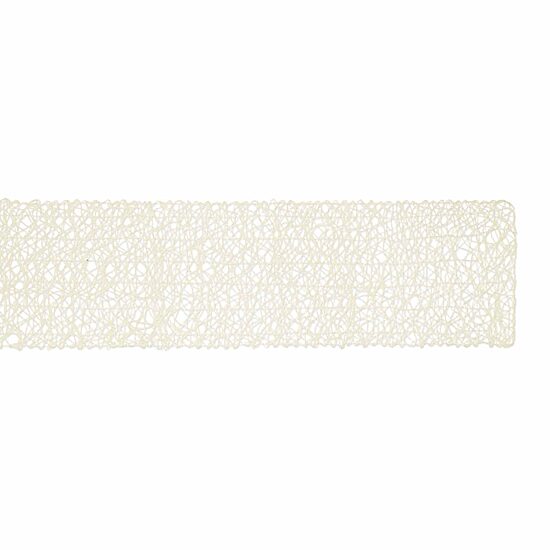 Design Imports Off-White Woven Paper Table Runner