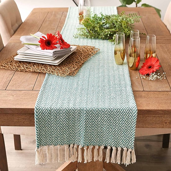 Design Imports Handloom Chevron Table Runners