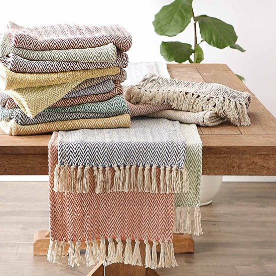 Design Imports Handloom Chevron Table Runners