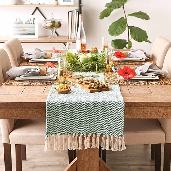 Design Imports Handloom Chevron Table Runners