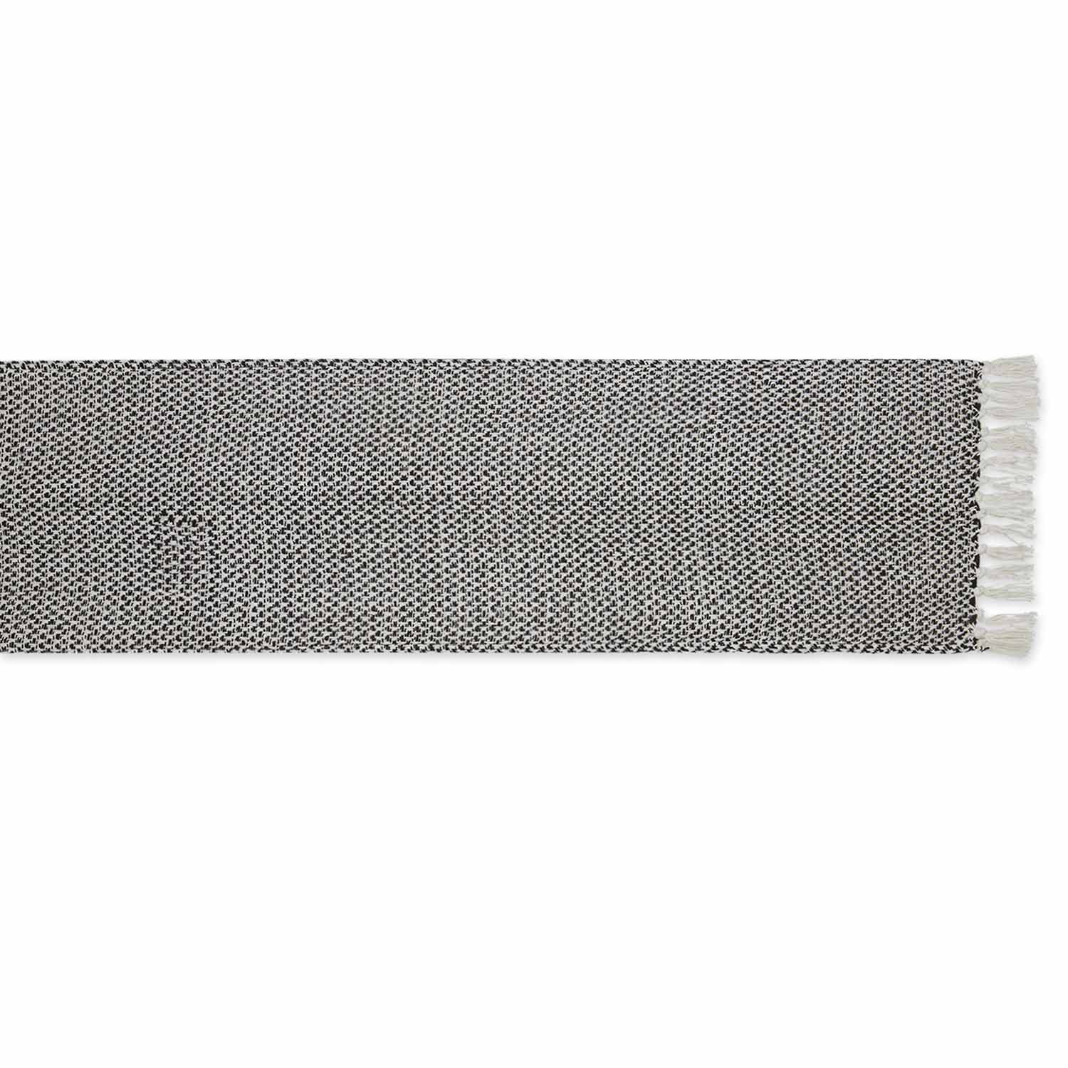 Design Imports Black Woven Table Runner