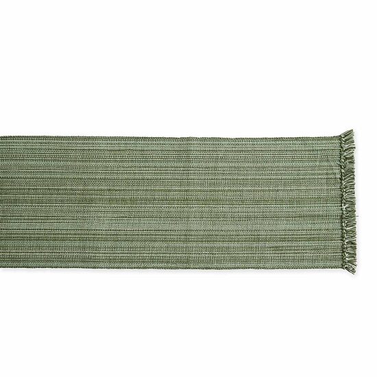 Design Imports Artichoke Variegated Fringe Table Runner
