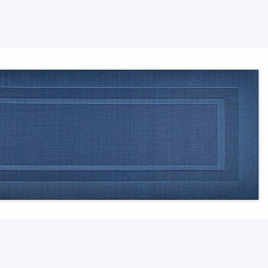 Design Imports Nautical Blue Pvc Doubleframe Table Runner