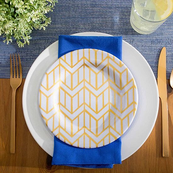 Design Imports Space-Dyed Gray Pvc Table Runner