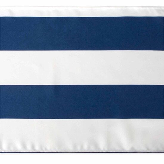 Design Imports Nautical Blue Cabana Stripe Outdoor Table Runner