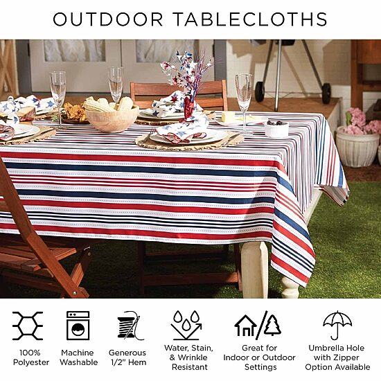 Design Imports Spanish Tile Vinyl Tablecloths