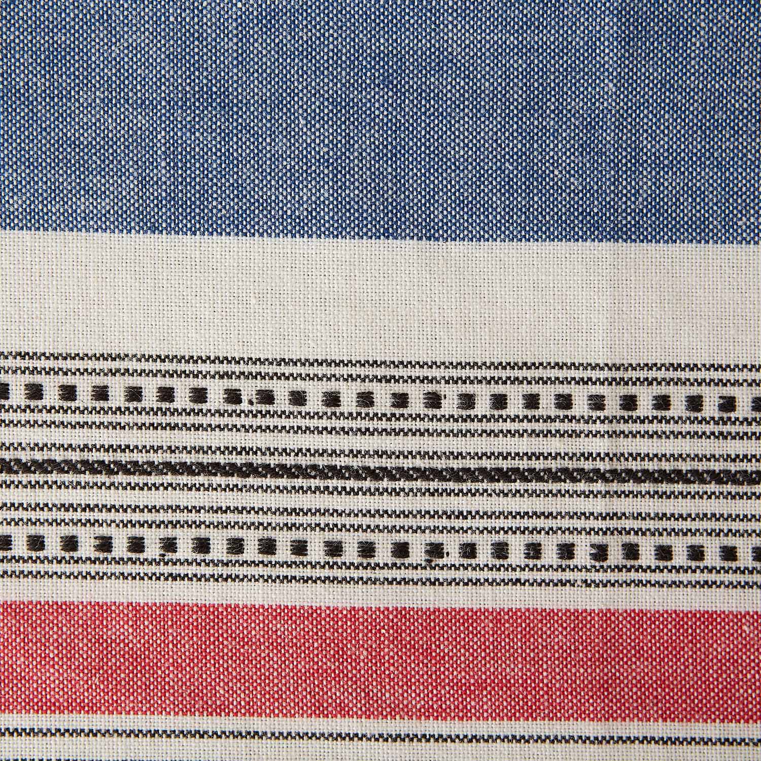 Design Imports Warm Stripe Tablecloth