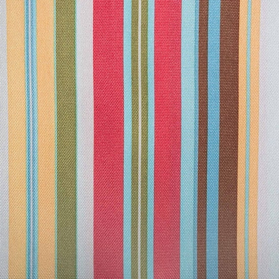 Design Imports Summer Stripe Outdoor  With Zipper Tablecloth