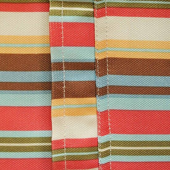 Design Imports Summer Stripe Outdoor  With Zipper Tablecloth