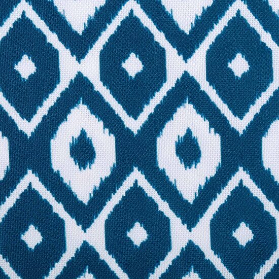 Design Imports Blue Ikat Outdoor  With Zipper Tablecloth